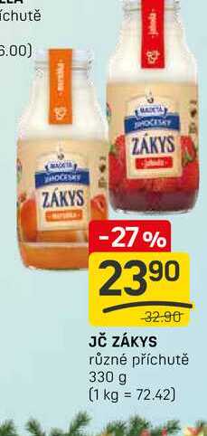 JČ ZÁKYS různé příchutě 330 g  v akci