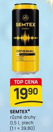 SEMTEX různé druhy 0,5, plech 