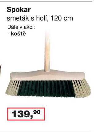 Spokar smeták s holí 120 cm