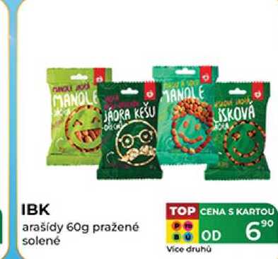 IBK arašídy 60g pražené solené  