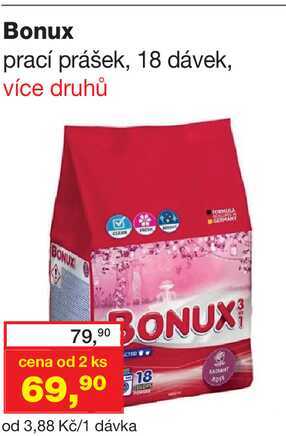 Bonux prací prášek, 18 dávek