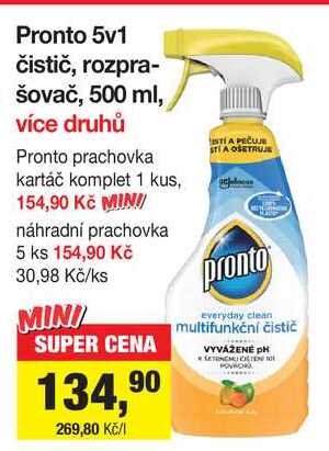 Pronto 5v1 čistič, 500 ml více druhů