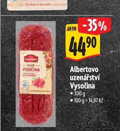   Albertovo uzenářství Vysočina 300 g 