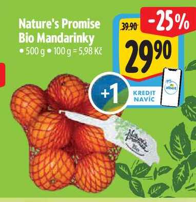 Nature's Promise Bio Mandarinky 500 g  