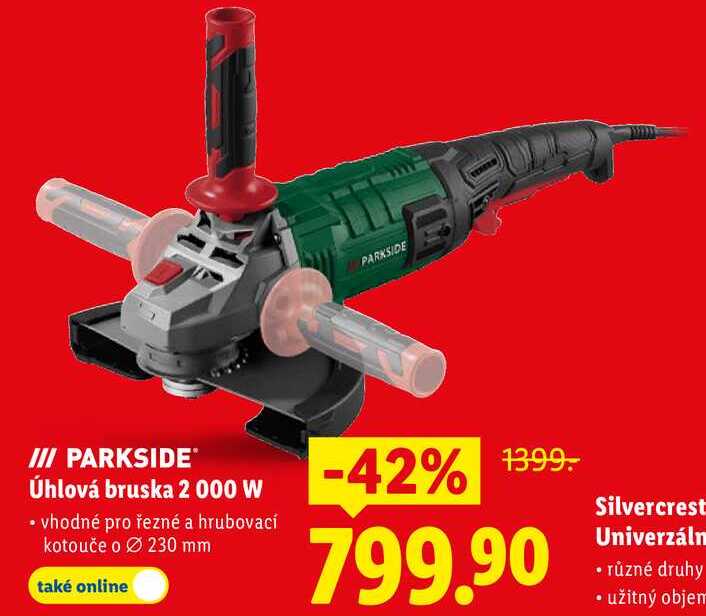 Úhlová bruska 2 000 W 