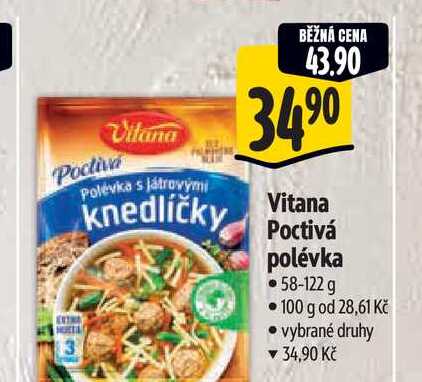 Vitana Poctivá polévka 58-122 g