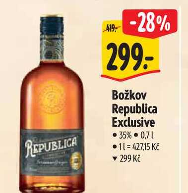 Božkov Republica Exclusive 0,7 l