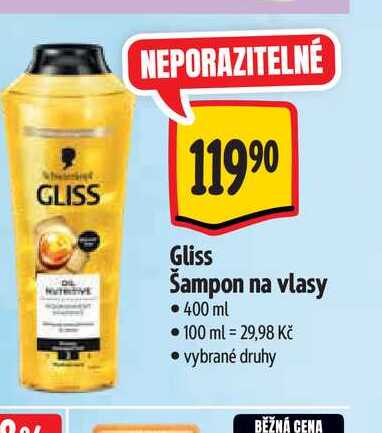   Gliss Šampon na vlasy  400 ml  