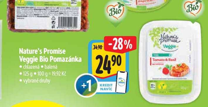 Nature's Promise Veggie Bio Pomazánka 125 g