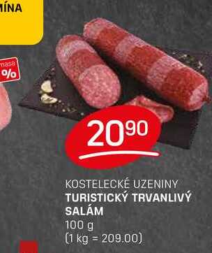TURISTICKÝ TRVANLIVÝ SALÁM 100 g