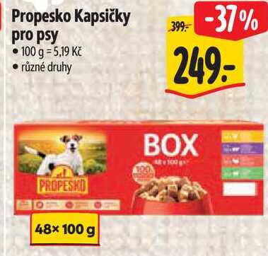 Propesko Kapsičky pro psy, 48x 100 g