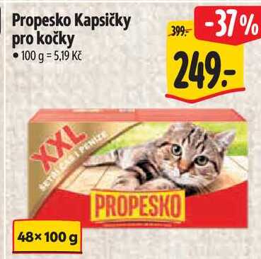 Propesko Kapsičky pro kočky, 48x 100 g