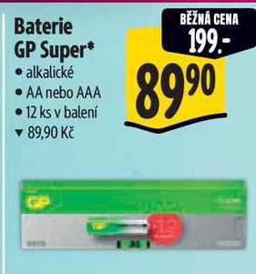 Baterie GP Super, 12 ks 