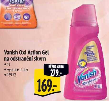 Vanish Oxi Action Gel na odstranění skvrn, 1 l