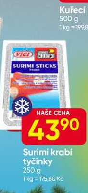 VICI Surimi krabi tyčinky 250 g