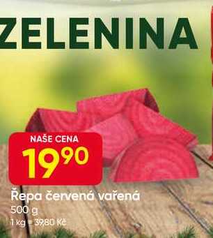 Řepa červená vařená 500 g 