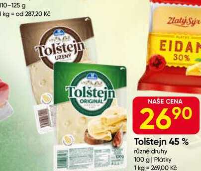 Tolštejn 45% různé druhy 100 g