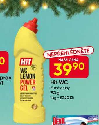 Hit WC různé druhy 750 g