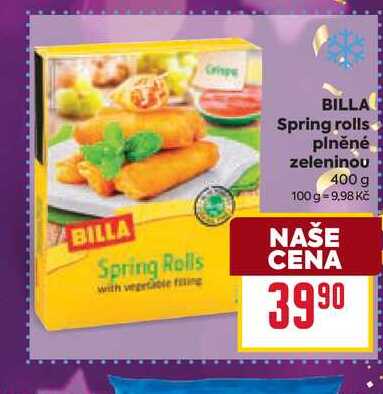 BILLA Spring rolls plněné zeleninou 400 g  