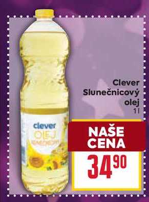 Clever Slunečnicový olej 1l