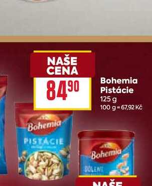 Bohemia Pistácie 125 g 
