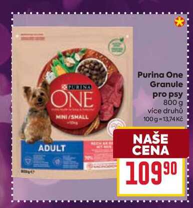 Purina One Granule pro psy 800 g 