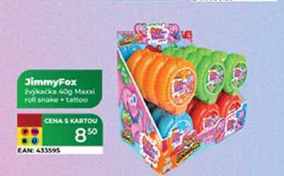 JimmyFox žvýkačka 400 Maxi roll snake tattoo  