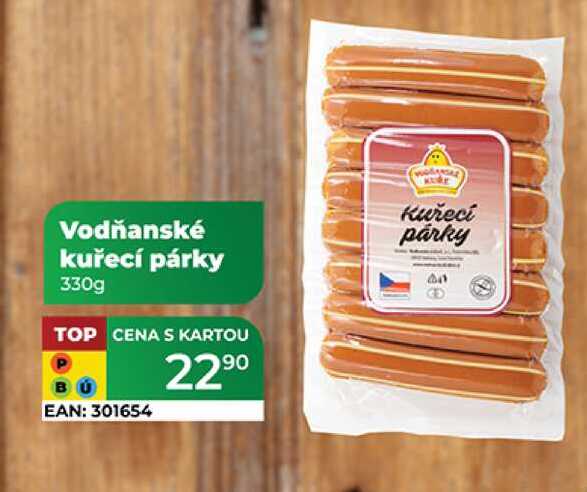 Vodňanské kuřecí párky 330g  