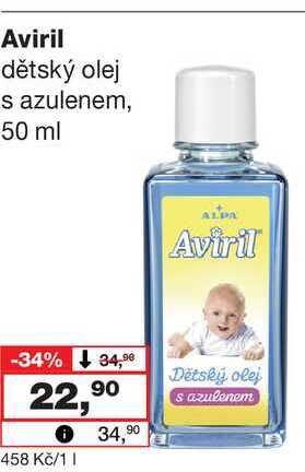 Aviril dětský olej s azulenem, 50 ml 