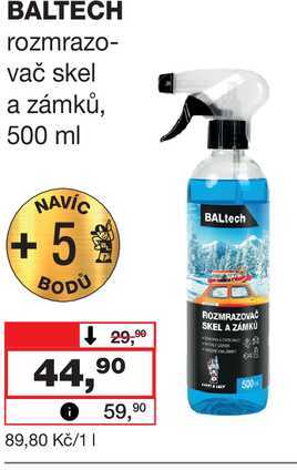 BALTECH rozmrazovač skel a zámků, 500 ml