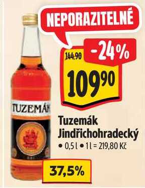 Tuzemák Jindřichohradecký, 0,5 l