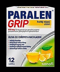 PARALEN GRIP® horký nápoj citrón 12 sáčků