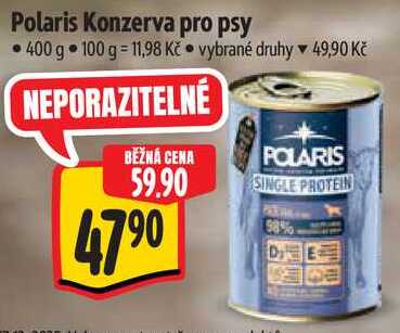 Polaris Konzerva pro psy, 400 g