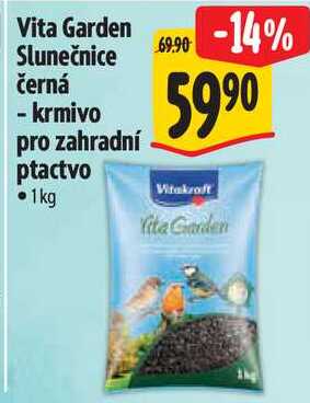 Vita Garden Slunečnice černá - krmivo pro zahradní ptactvo, 1 kg