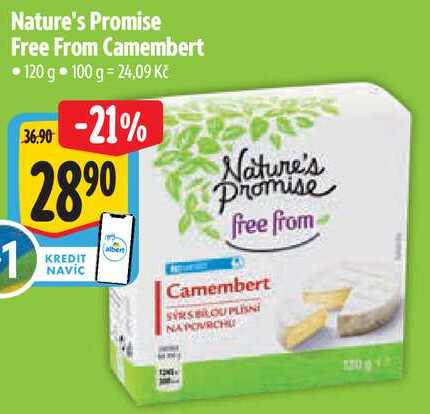 Nature's Promise Free From Camembert, 120 g