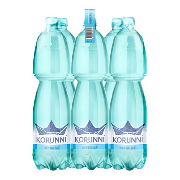 Korunní Neperlivá přírodní minerální voda multipack, 6x1,5l