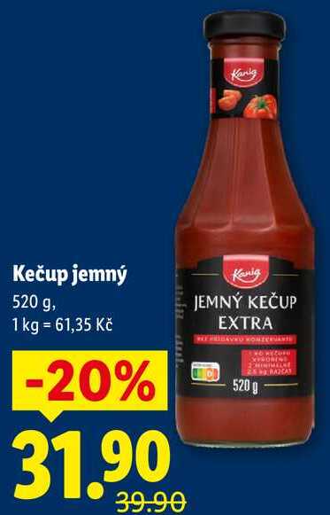 Kečup jemný, 520 g
