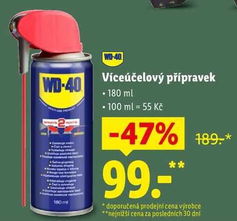 Víceúčelový přípravek, 180 ml 
