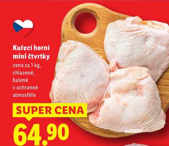 Kuřecí horní mini čtvrtky, cena za 1 kg