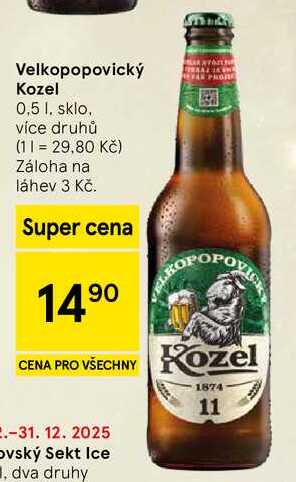 Velkopopovický Kozel, 0,5 l