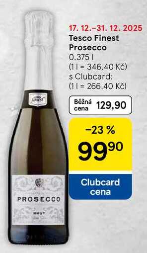 Tesco Finest Prosecco, 0.375 l