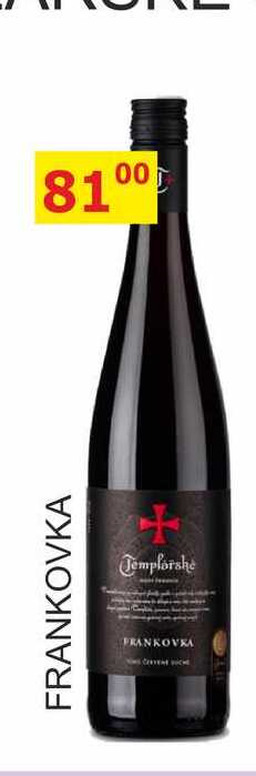 Templářské sklepy 0,75l FRANKOVKA 