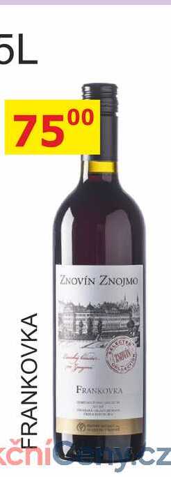ZNOVÍN ZNOJMO 0,75l FRANKOVKA