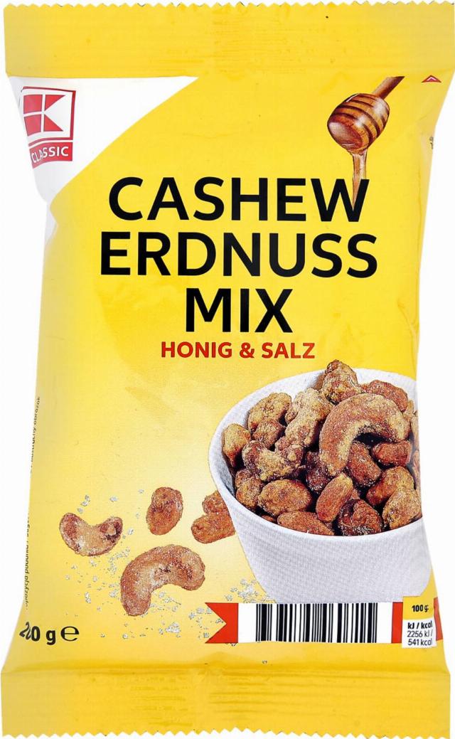 K-Classic Mix arašídů a kešu s medem a solí