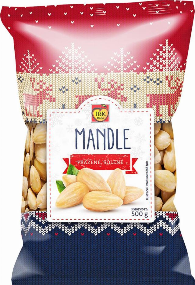 IBK TRADE Mandle Pražené, solené