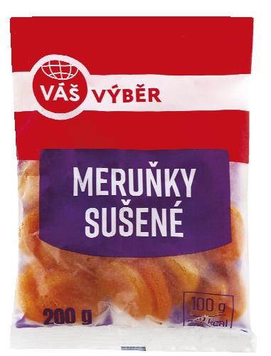 VÁŠ VÝBĚR Meruňky sušené, 200 g