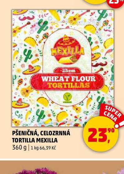 PŠENIČNÁ, CELOZRNNÁ TORTILLA MEXILLA, 360 g 