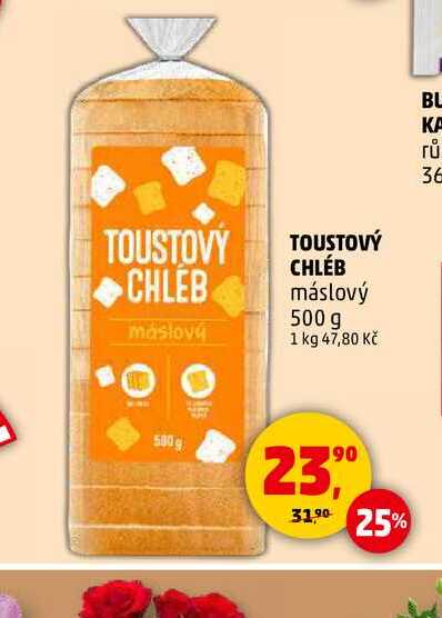 TOUSTOVÝ CHLÉB máslový, 500 g