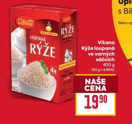 Vitana Rýže loupaná ve varných sáčcích 400 g