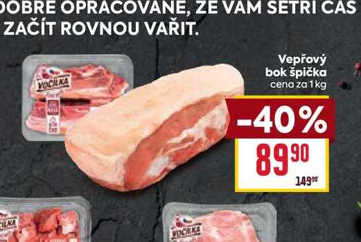 Vepřový bok špička cena za 1 kg 